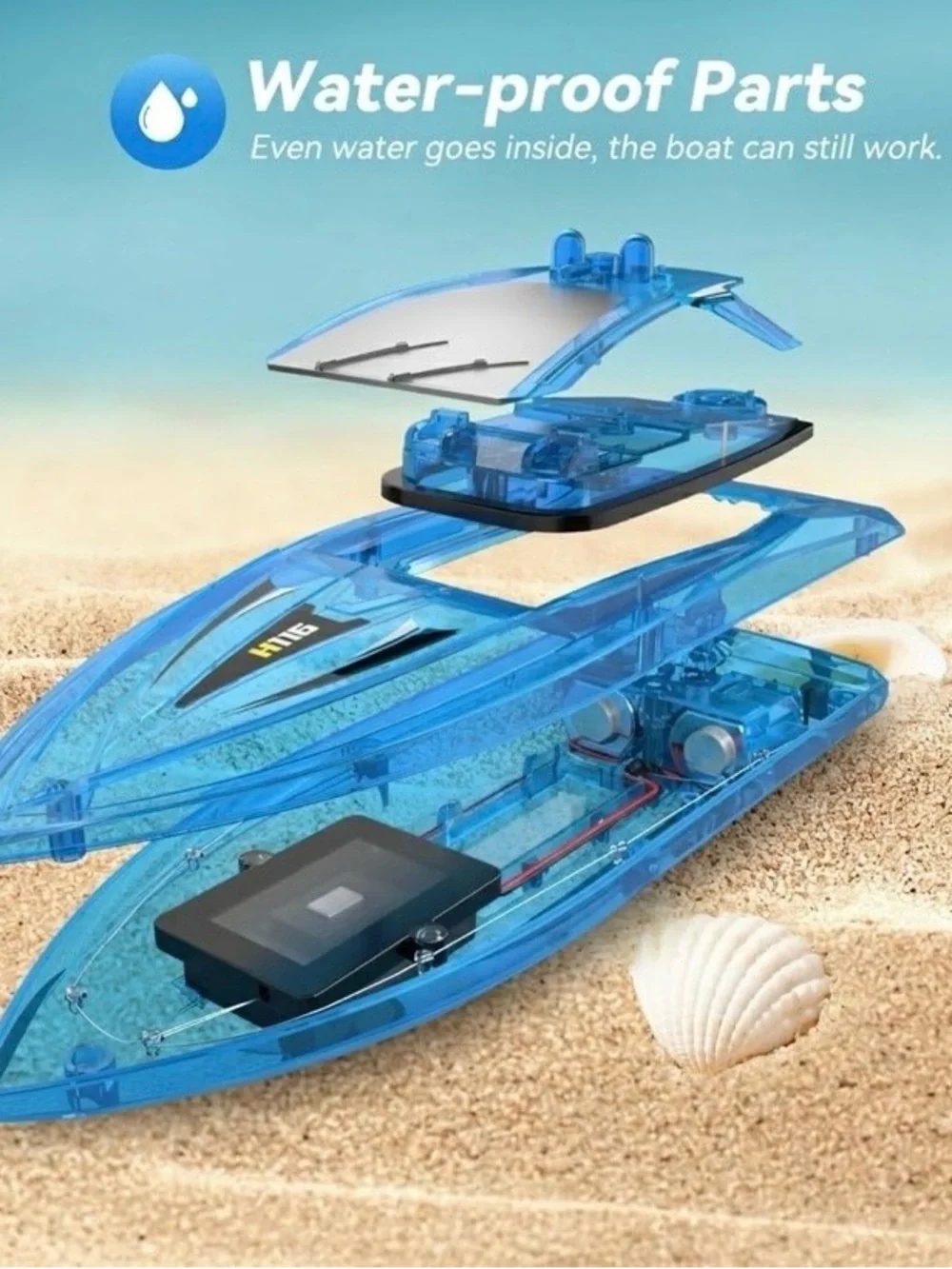 NEW - RC Boat Kids Remote Control Boats for Pool Water Toys for Lakes Bathtub